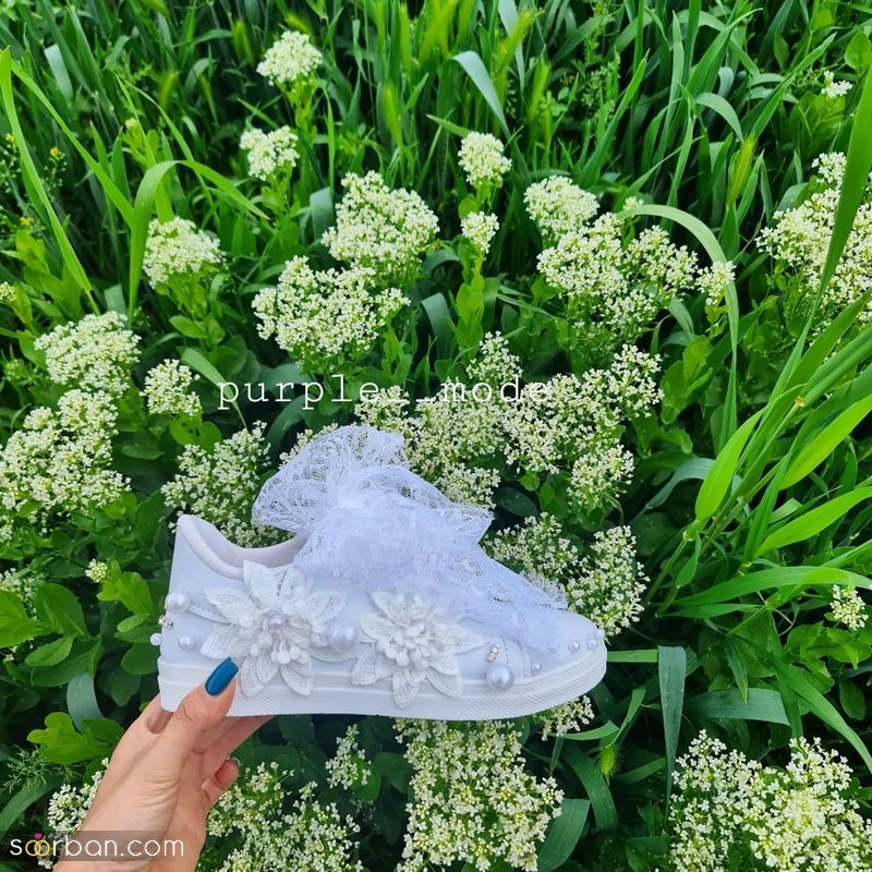 جدیدترین کتونی عروس 1402 جمع اوری شده از بهترین طرح های ترند روز
