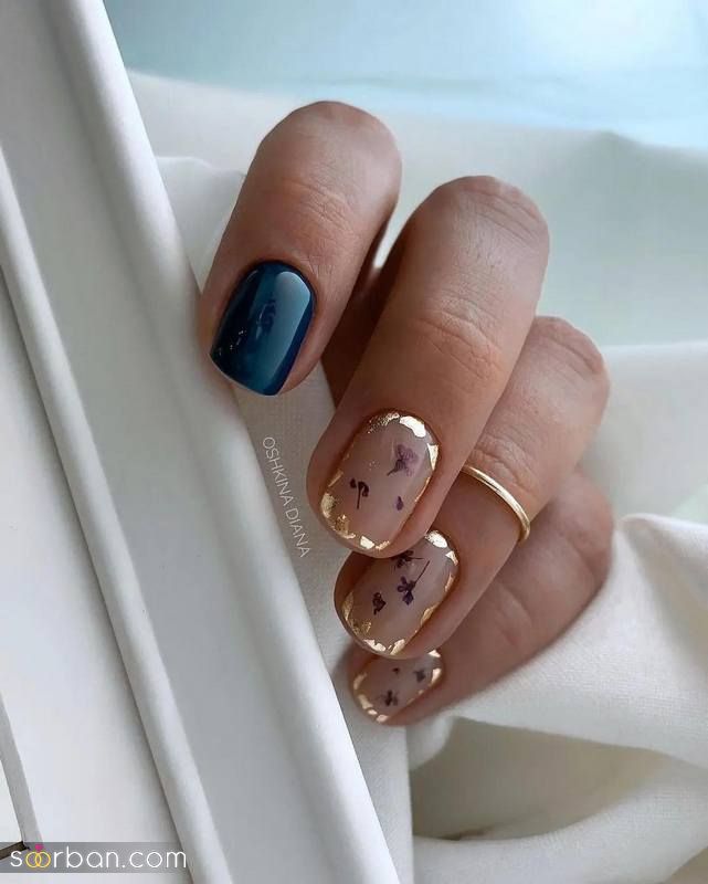 طرح ناخن کوتاه دخترانه 1402 ترند شده جذاب
