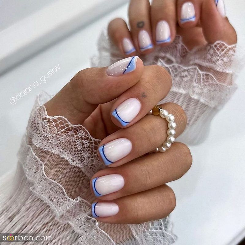 طرح ناخن کوتاه دخترانه 1402 ترند شده جذاب