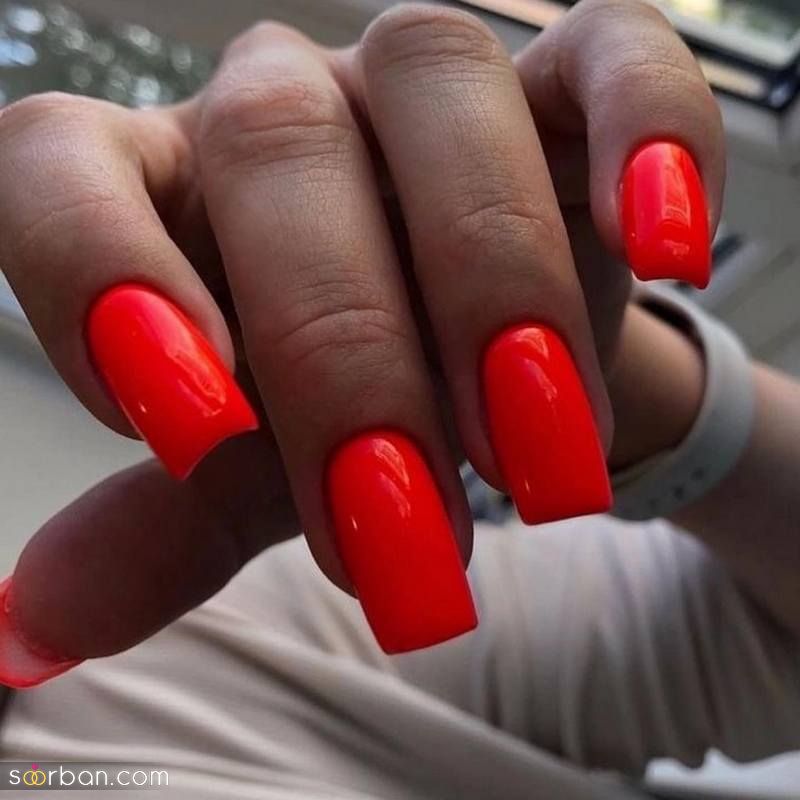 63 مدل ناخن تابستانی ۱۴۰۲ جدید و جیغ (ژلیش و فرنچ) کوتاه بلند