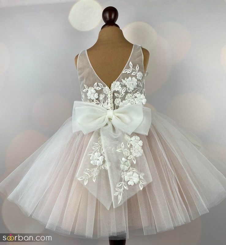 36 مدل لباس عروس بچه گانه پرنسسی بلند و کوتاه (پفی و رنگین کمان)