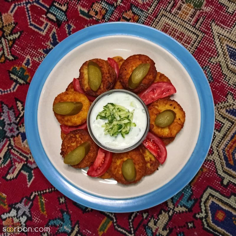 31 مدل تزیین کوکو سیب زمینی 1402؛ مجلسی برای دورهمی و مدرسه [قالبی و رنده شده]
