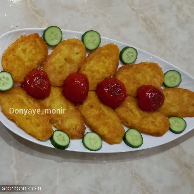 31 مدل تزیین کوکو سیب زمینی 1402؛ مجلسی برای دورهمی و مدرسه [قالبی و رنده شده]