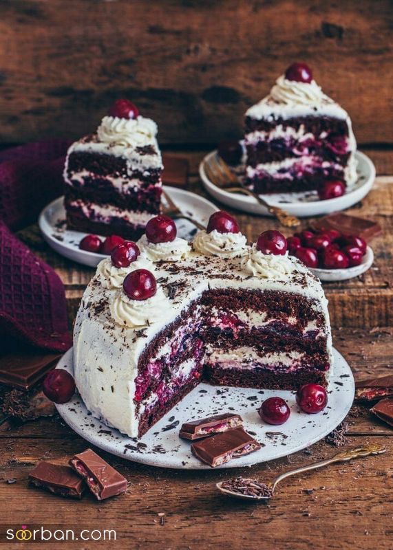 31 تزیین کیک با گیلاس و سایر میوه های فصل؛ ویژه کیک خانگی و بازار [کاپ کیک] 