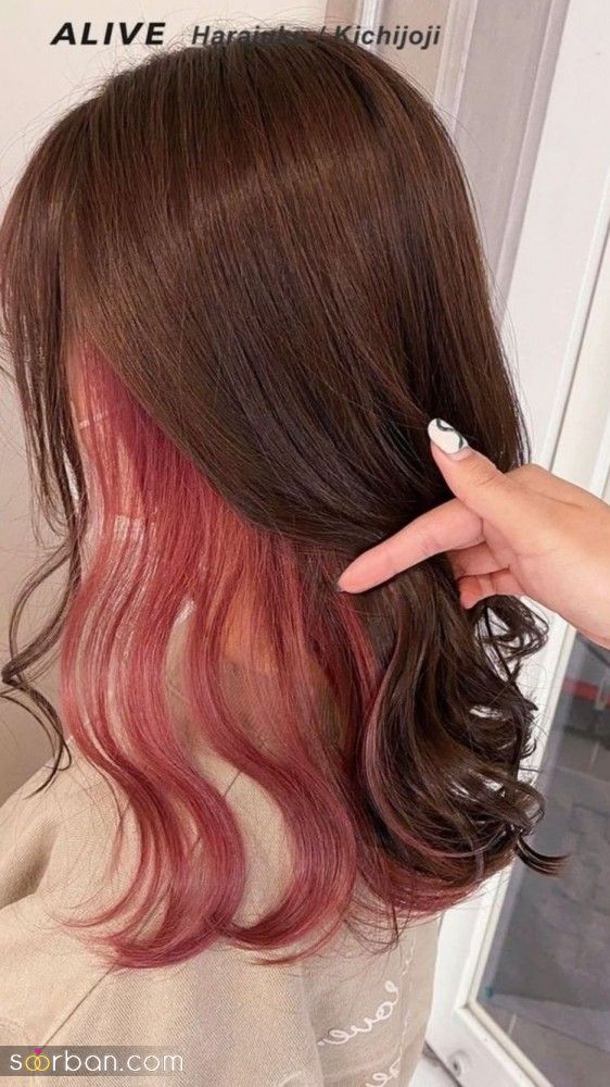 29 ایده رنگ موی پیکابو یا مونلایت | رنگ کردن زیر مو - رنگ مو زیر مو