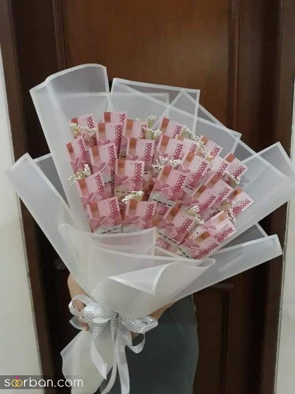33 تزیین پول برای کادو تولد 2023 جدید؛ ساده و شیک [با بادکنک داخل باکس]