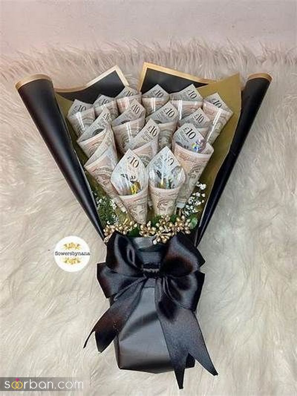 33 تزیین پول برای کادو تولد 2023 جدید؛ ساده و شیک [با بادکنک داخل باکس]
