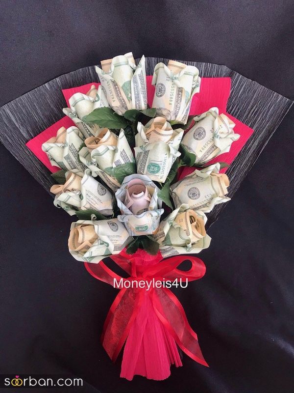 33 تزیین پول برای کادو تولد 2023 جدید؛ ساده و شیک [با بادکنک داخل باکس]