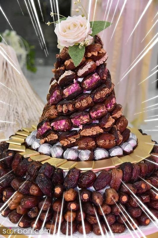 35 تزیین خرما با گردو 2023 جدید؛ برای مراسم ختم و عزاداری [شکلاتی] 