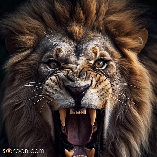 عکس شیر واقعی وحشی جنگل برایپروفایل زیبا و متفاوت