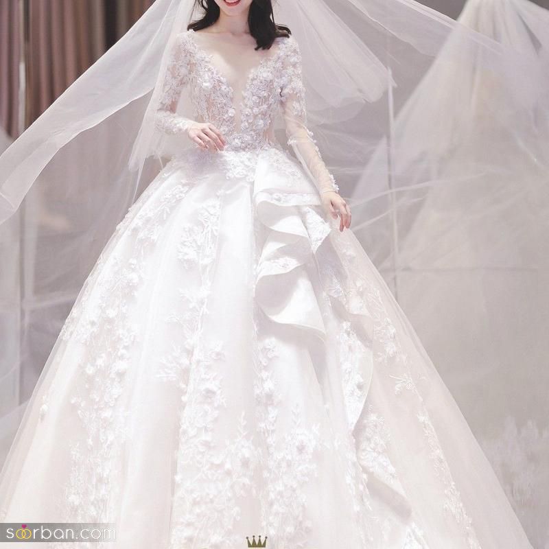لباس عروس کره ای 2023 جدید؛ بسیار خوشگل در 35 طرح[ساده و زیبا]