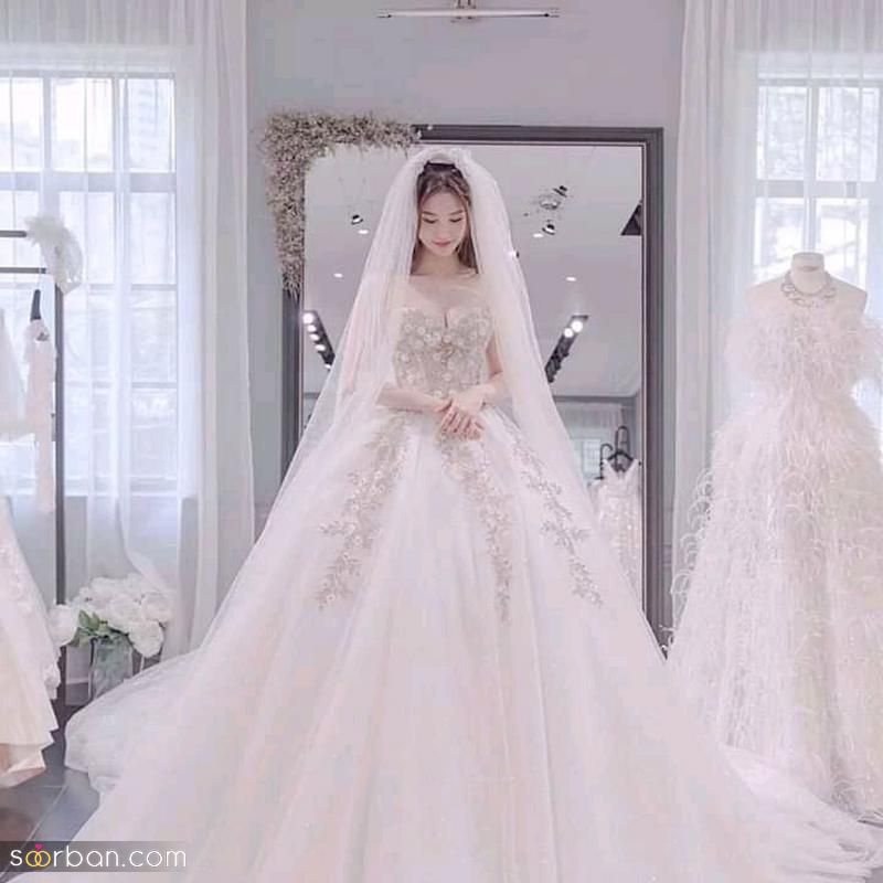 لباس عروس کره ای 2023 جدید؛ بسیار خوشگل در 35 طرح[ساده و زیبا]
