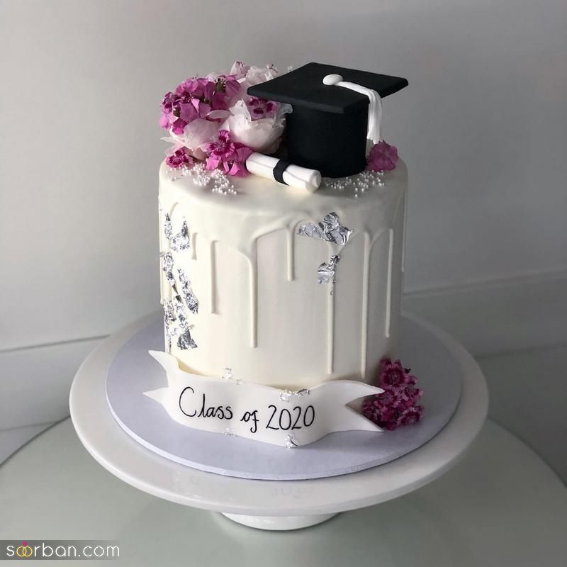 مدل کیک فارغ التحصیلی 2023 جدید همراه با کاپ کیک (دخترانه و پسرانه)