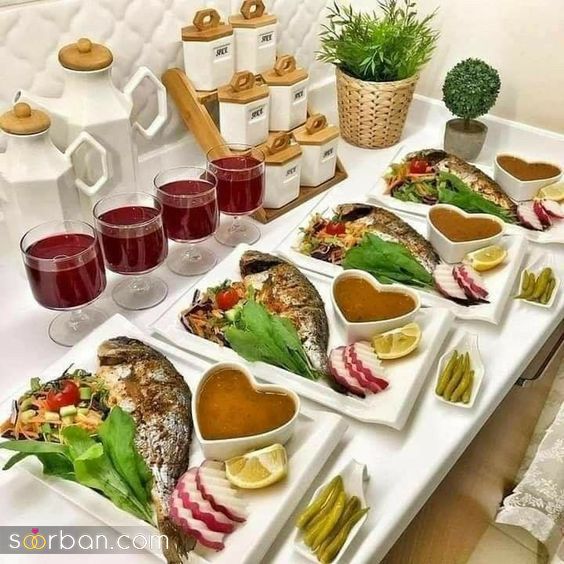 ایده چیدمان غذاهای ایرانی - 43 ایده تزیین سفره ایرانی شیک و مجلسی