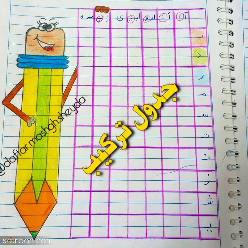 تزیین دفتر مشق دخترانه فانتزی 2023 شیک از گل, حیوانات, حاشیه زیبا [30 طرح] 