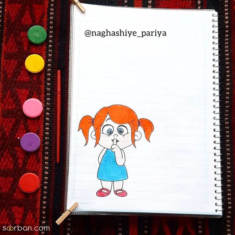 نقاشی دفتر مشق پسرانه 2023 با طراحی راحت اما متفاوت و زیبا