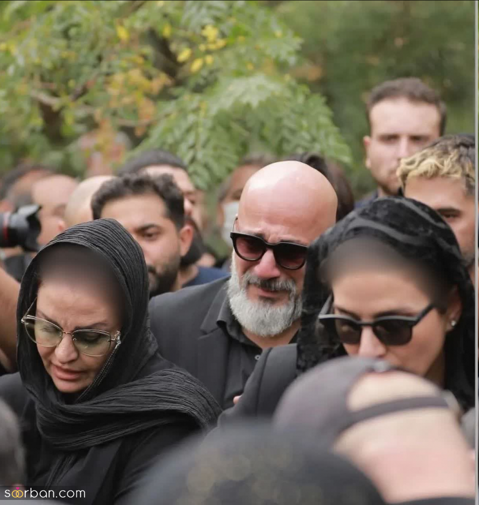 چهره غمناک هنرمندان مشهور در مراسم خاکسپاری زنده یاد آتیلا پسیانی + تصاویر