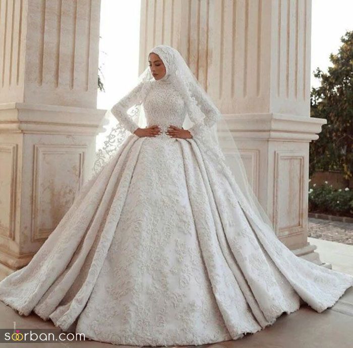 لباس عروس با حجاب 2023; برای عروس خانم های محجبه خوش سلیقه