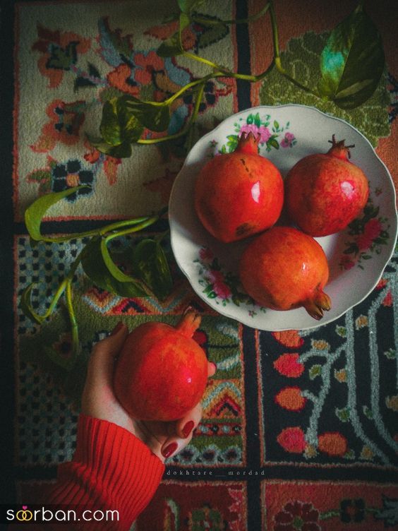 ژست عکاسی شب یلدا 1403 | ایده عکس گرفتن شب یلدا دخترانه - عروس - دونفره