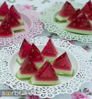 ژله شب یلدا عروس و برای مدرسه 1403 | ایده ژله شب یلدا آسان و کاربردی