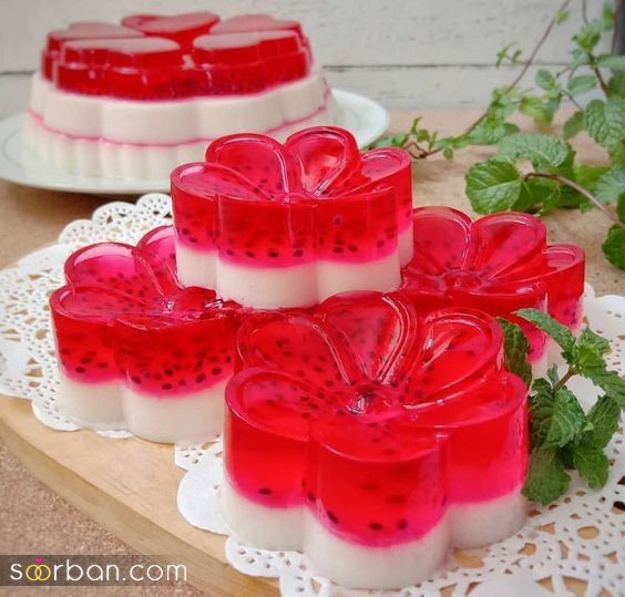 ژله شب یلدا عروس و برای مدرسه 1403 | ایده ژله شب یلدا آسان و کاربردی