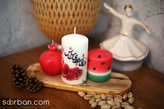 مدل شمع شب یلدا 1403 | جدیدترین مدل شمع انار و هندوانه برای شب یلدا که غوغا کردن!