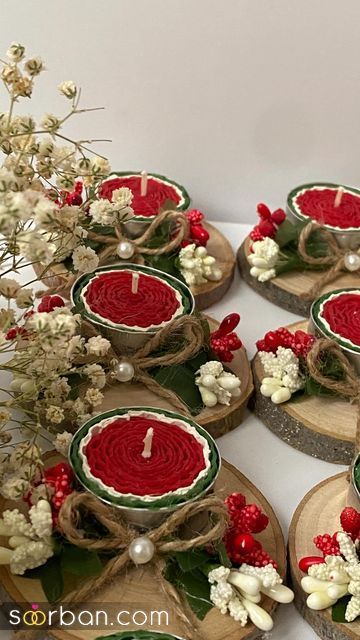 مدل شمع شب یلدا 1403 | جدیدترین مدل شمع انار و هندوانه برای شب یلدا که غوغا کردن!