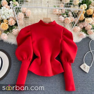 شومیز قرمز شب یلدا 1403 | جدیدترین لباس شب یلدا زنانه و دخترانه که عاشقشون میشین!