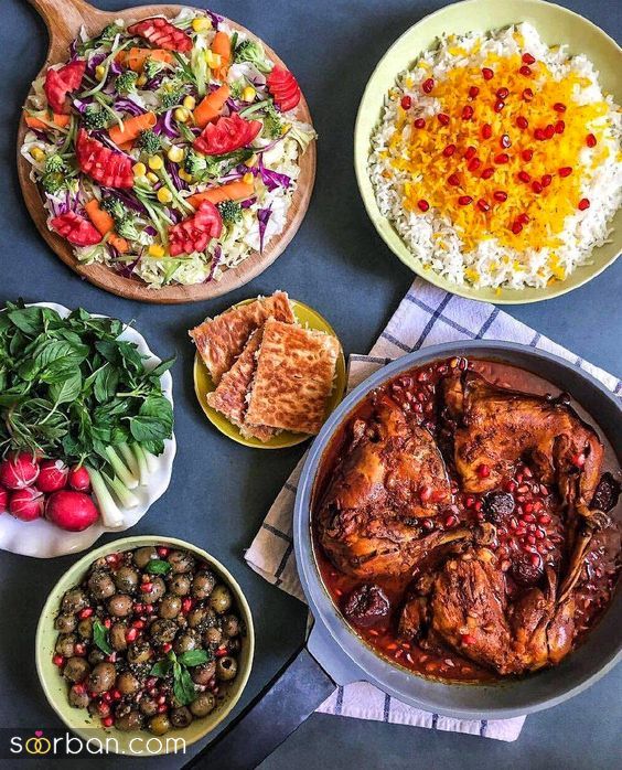 غذای ویژه شب یلدا - طرز تهیه مرغ ناردونی | بهترین غذای شب یلدا چیست؟ شب یلدا چی بپزیم؟