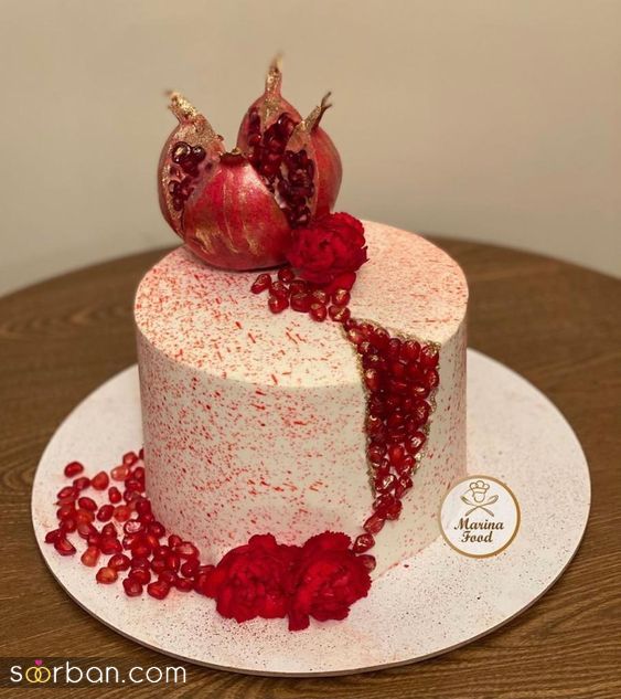 کیک شب یلدا برای عروس 1403 | کیک شب یلدا دو طبقه - سه طبقه لاکچری و خفن