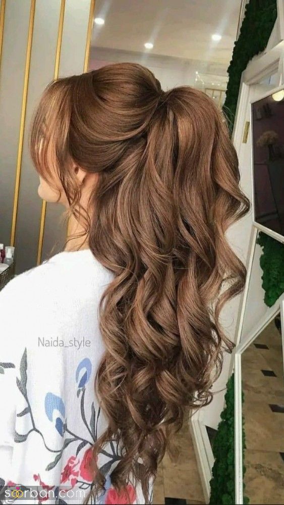جدیدترین مدل شینیون موی باز | 25 مدل مو و شینیون باز دخترانه و زنانه برای عروسی و تولد