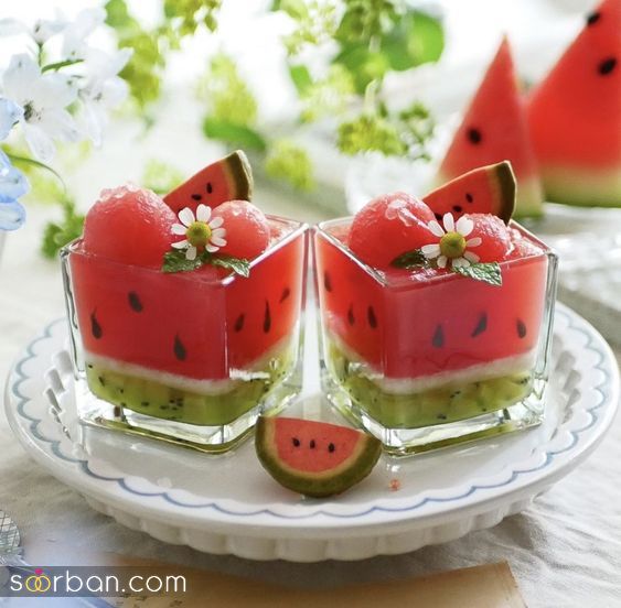 دسر شب یلدا 1403 | جدیدترین دسر و ژله شب یلدا - تزئین دسر برای شب یلدا