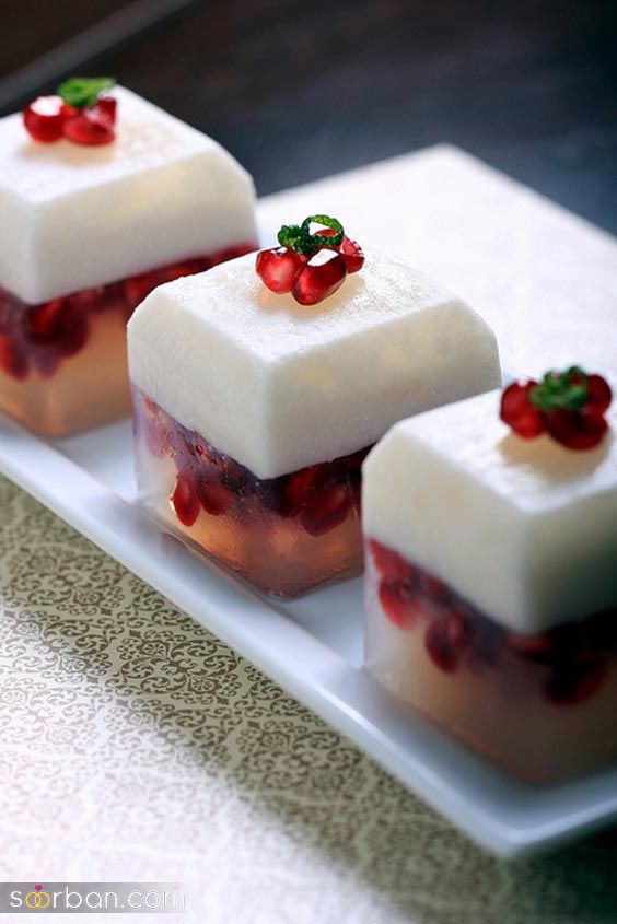 دسر شب یلدا 1403 | جدیدترین دسر و ژله شب یلدا - تزئین دسر برای شب یلدا