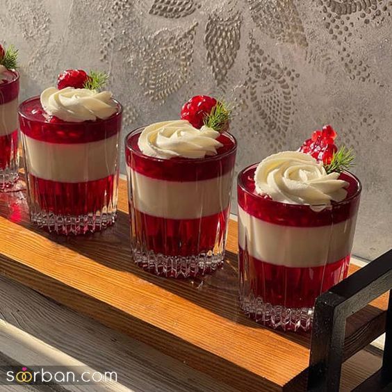 دسر شب یلدا 1403 | جدیدترین دسر و ژله شب یلدا - تزئین دسر برای شب یلدا