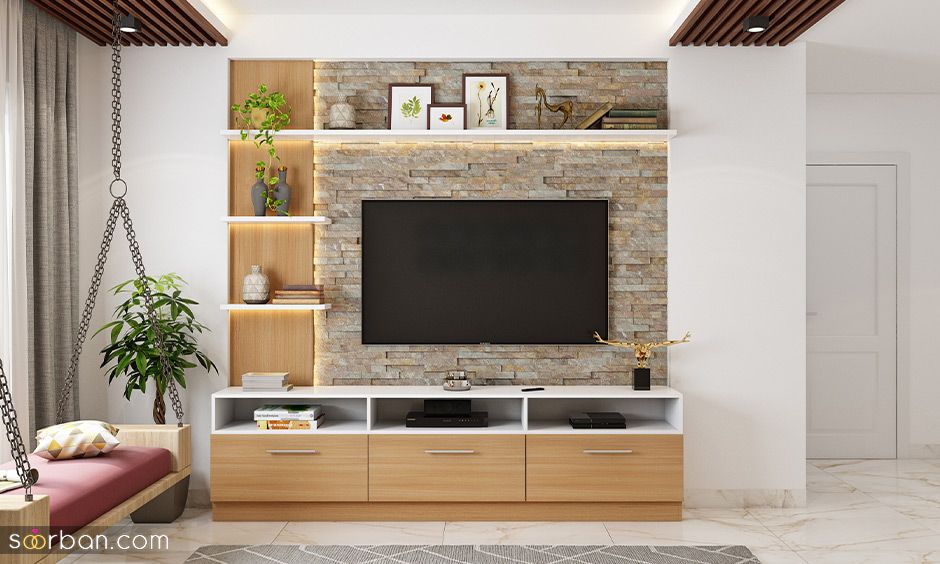 میز تلویزیون مدرن ساده 2024 | جدیدترین مدل های میز تلویزیون ساده به سبک مدرن برای خانه های کوچک یا بزرگ