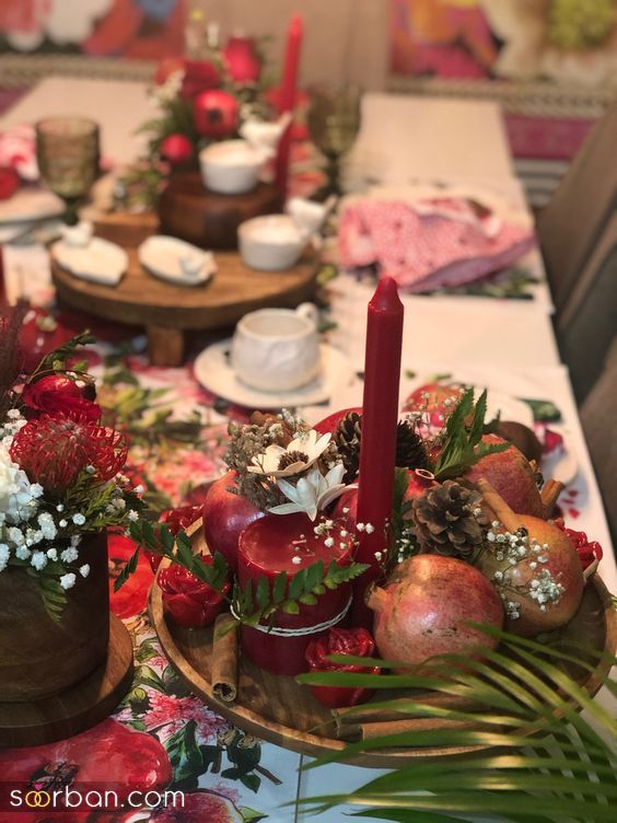 خفن ترین ایده میوه آرایی شب یلدا 1403 | تزئین میوه های شب یلدا - چیدمان میوه برای شب یلدا