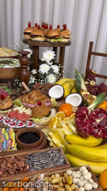 خفن ترین ایده میوه آرایی شب یلدا 1403 | تزئین میوه های شب یلدا - چیدمان میوه برای شب یلدا