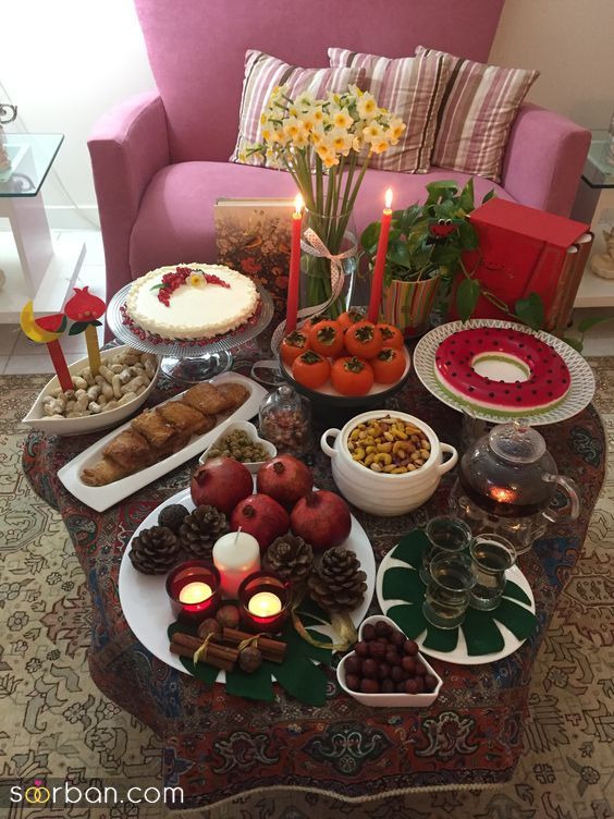 خفن ترین ایده میوه آرایی شب یلدا 1403 | تزئین میوه های شب یلدا - چیدمان میوه برای شب یلدا