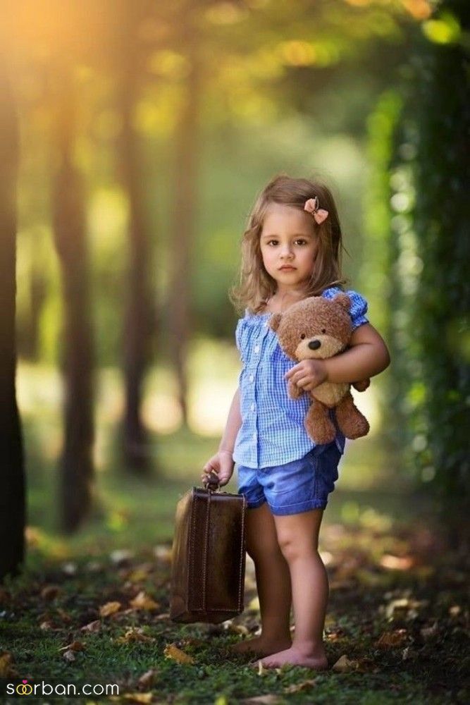 ژست عکس کودک با عروسک | عکاسی از کودک با عروسک در آتلیه و خانه 2024