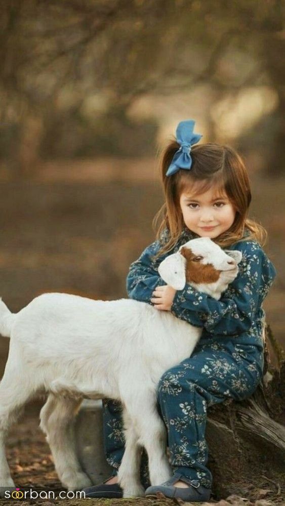 ایده های عکاسی از کودکان با حیوانات | ژست عکس کودک با حیوانات 2024