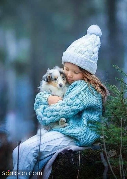 ایده های عکاسی از کودکان با حیوانات | ژست عکس کودک با حیوانات 2024