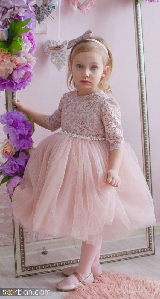 25 مدل جدید پیراهن بچه گانه دخترانه | جدیدترین پیراهن مجلسی کودک - لباس مجلسی بچه گانه 