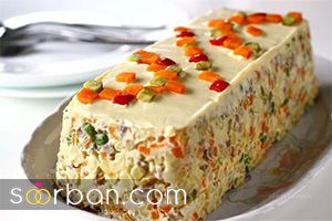 تزیین سالاد الویه مجلسی | 20 روش فوق العاده برای تزئین الویه برای مهمانی و تولد ساده و کاربردی!