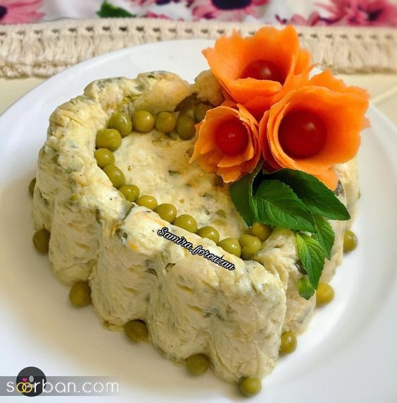 تزیین سالاد الویه مجلسی | 20 روش فوق العاده برای تزئین الویه برای مهمانی و تولد ساده و کاربردی!