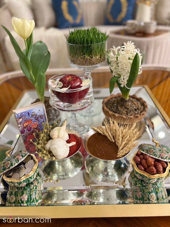 ‌‌مدل سبزه عید 1403 | مدل سبزه عید ساده اما لاکچری - تزیین سبزه عید برای عروس