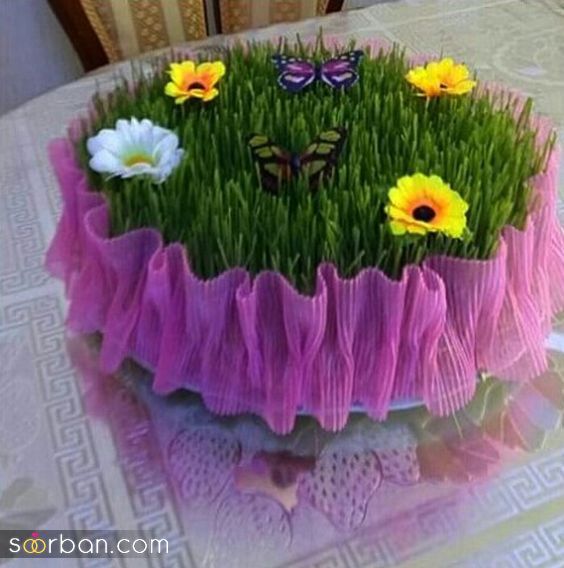 ‌‌مدل سبزه عید 1403 | مدل سبزه عید ساده اما لاکچری - تزیین سبزه عید برای عروس
