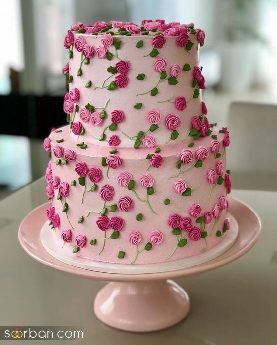 کیک تولد بهاری | تزئین و طراح کیک تولد بهاری - کیک تولد با تم بهار دخترانه برای فروردینی و اردیبهشتی ها!