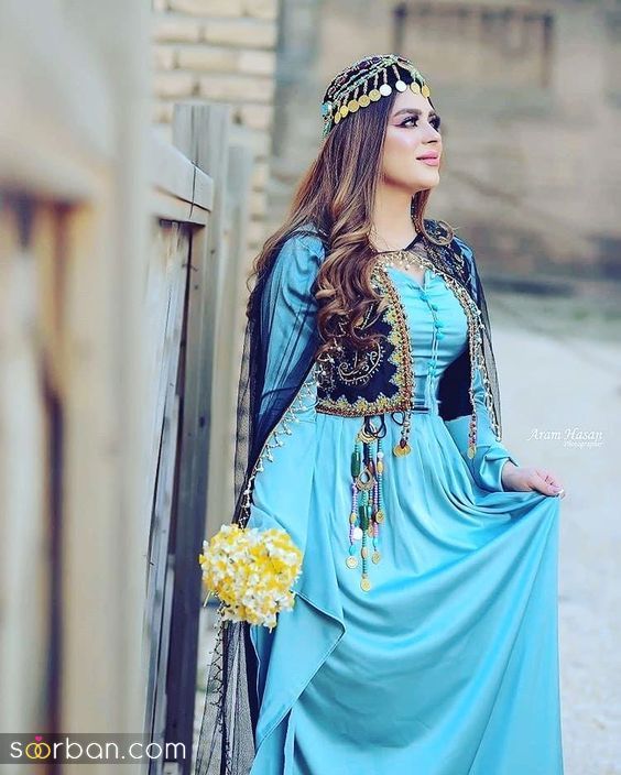 لباس محلی زن کردستان | زیباترین لباس محلی زن کردستان با رنگ های جذاب که عاشقشون میشین!