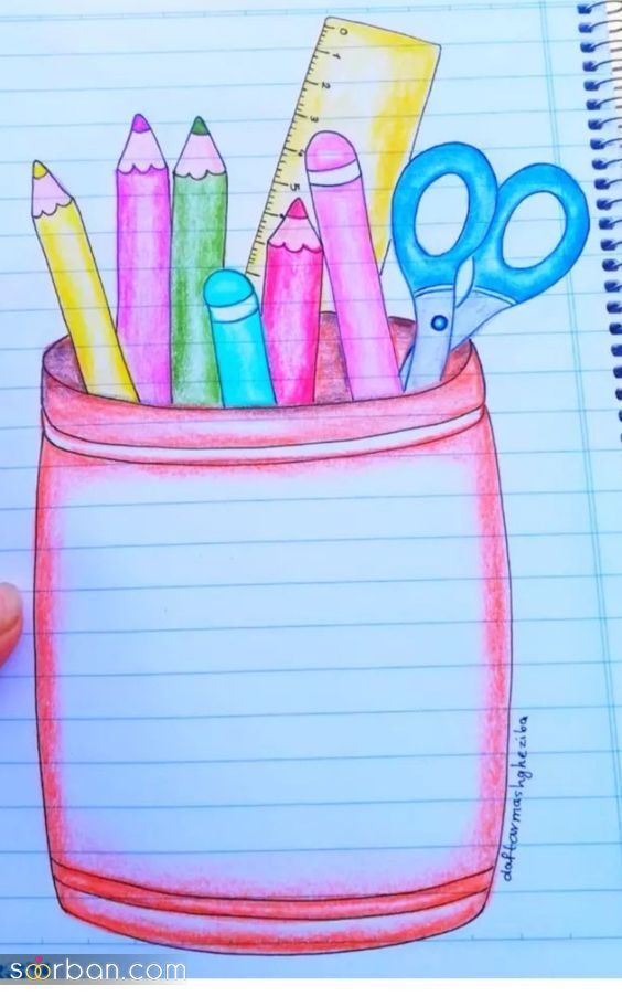 50 ایده تزئین دفتر مشق ساده و بانمک برای شاگرد زرنگ ها که بهترین باشن!