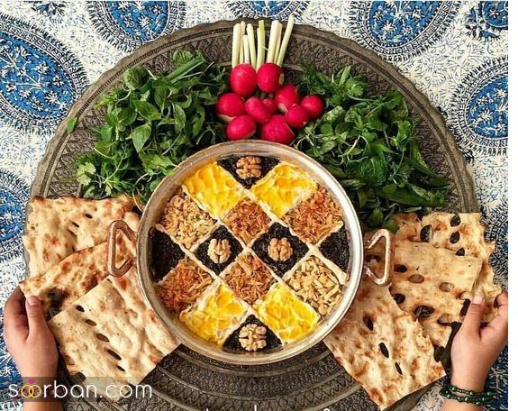 تزیین کشک بادمجان با 58 ایده مجلسی شیک و خلاقانه